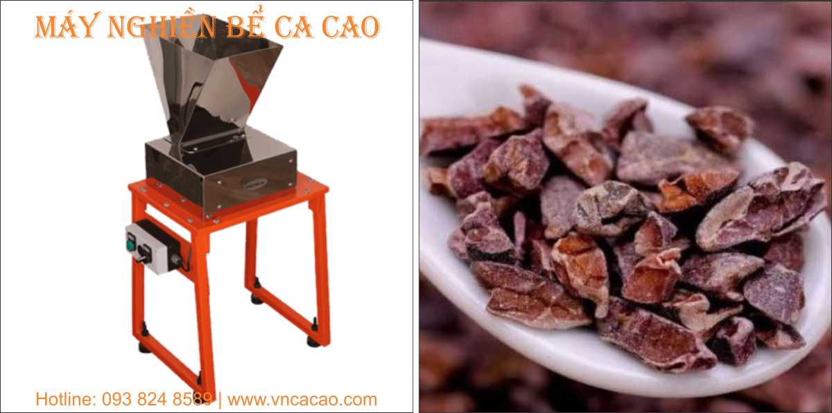 Máy nghiền bể hạt ca cao sau khi rang Spectra Pro