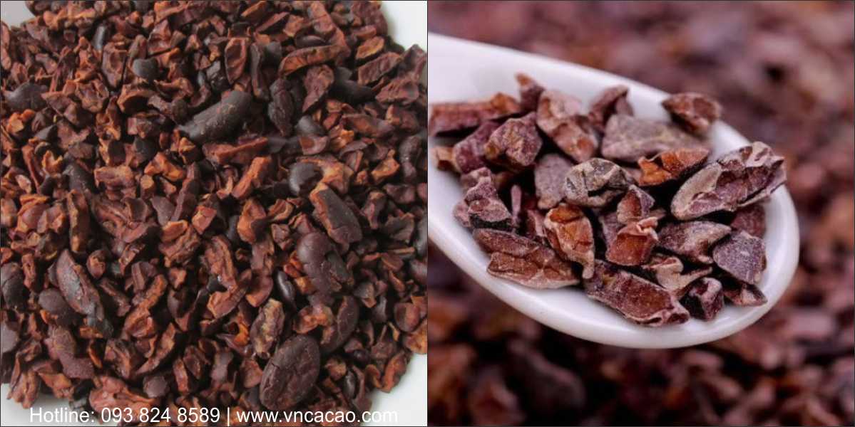 Ca cao nibs nguyên liệu làm sô cô la bịch 500gr